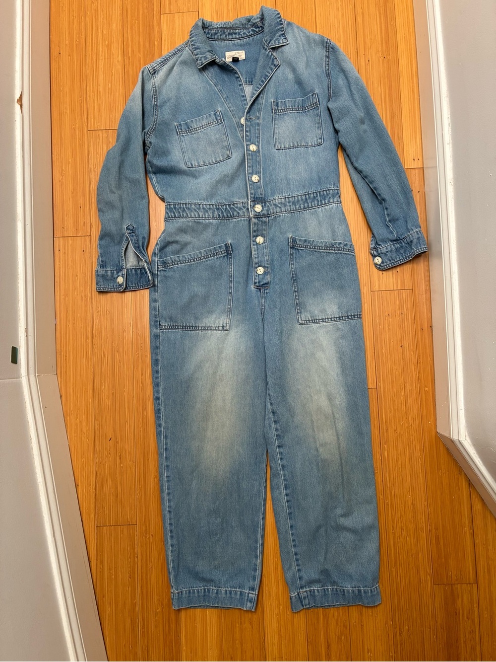 Universal Thread Light Blue Denim Jumpsuit